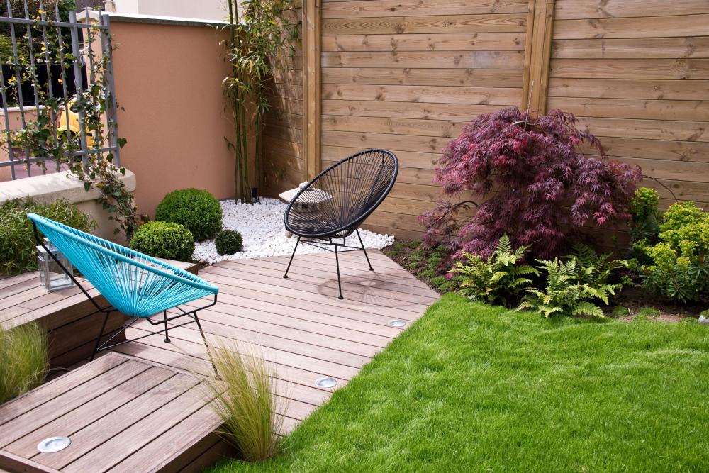 terrasse de jardin en bois