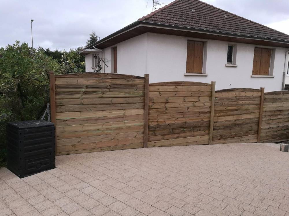 clôture en bois